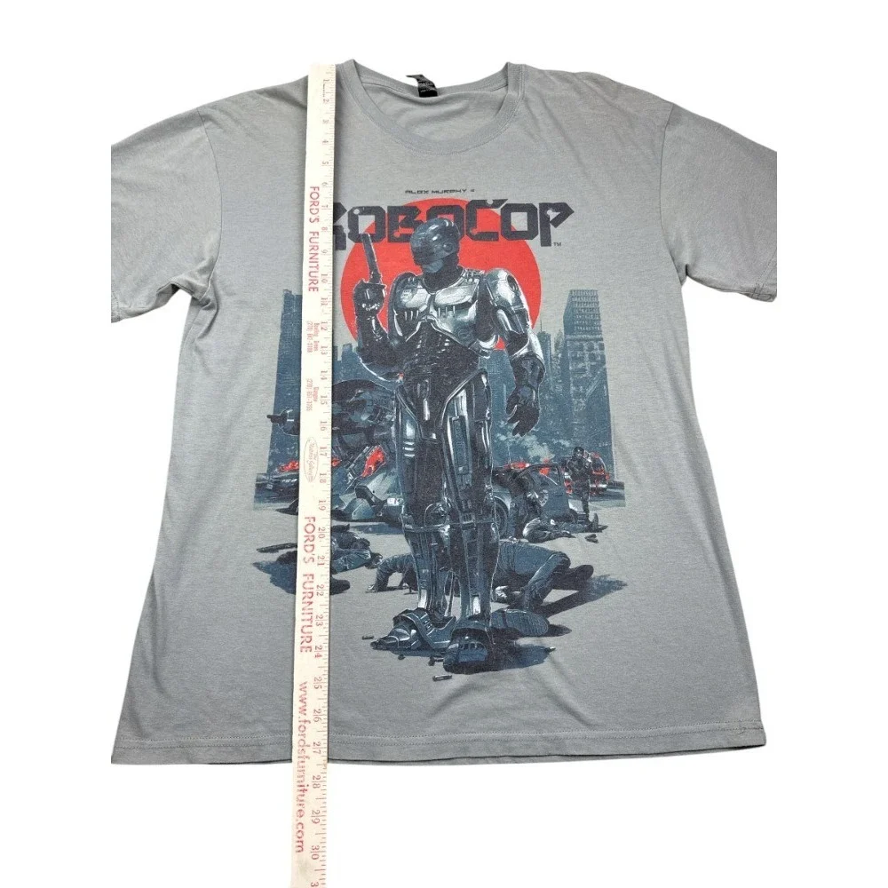 Loot Crate Robocop Alex Murphy Graphic T-Shirt‎ Mens Large Gray Sci-Fi Movie Tee